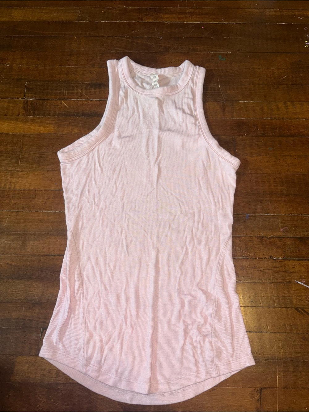 lululemon athletica Light Pink Ribbed Tank Top